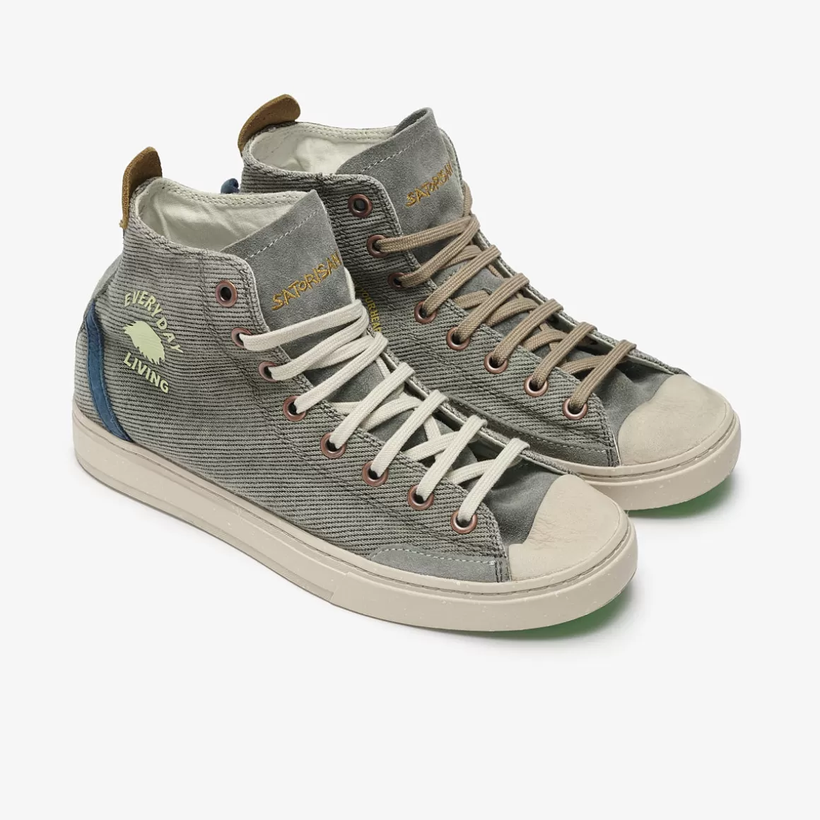 Men Satorisan Trainers-Koto Mid Cotton Vintage
