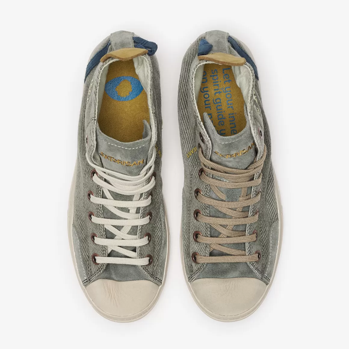Men Satorisan Trainers-Koto Mid Cotton Vintage