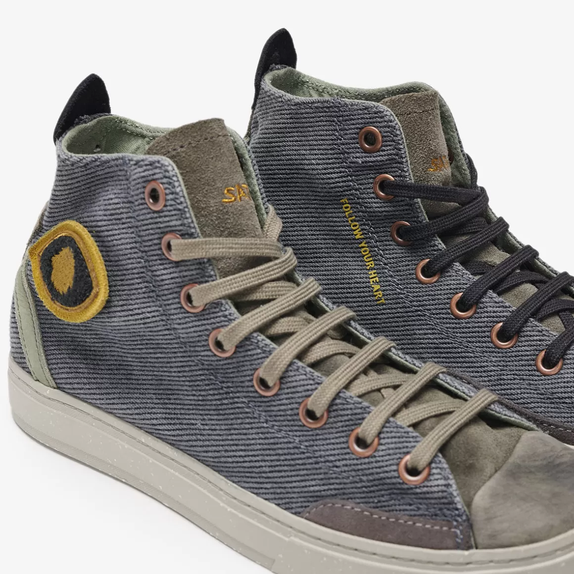 Men Satorisan Trainers-Koto Mid Cotton Vintage