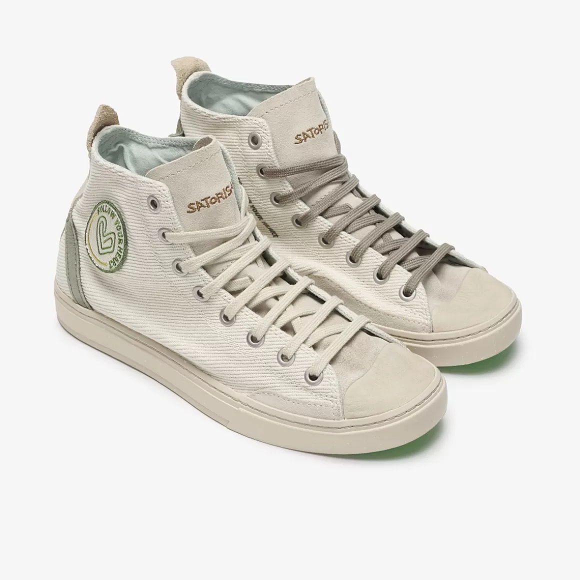 Men Satorisan Trainers-Koto Mid Cotton Vintage