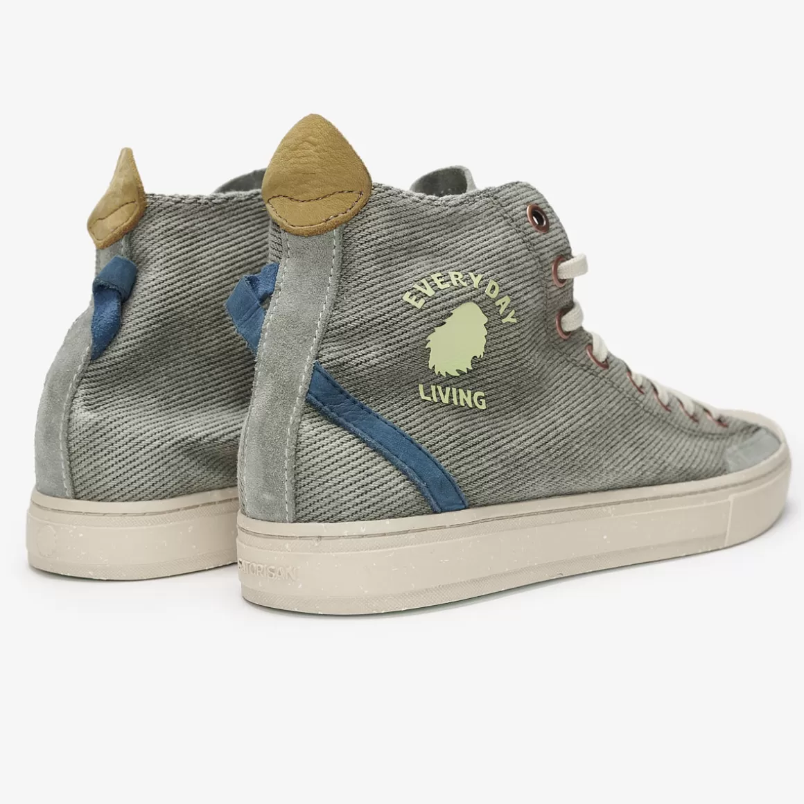 Men Satorisan Trainers-Koto Mid Cotton Vintage