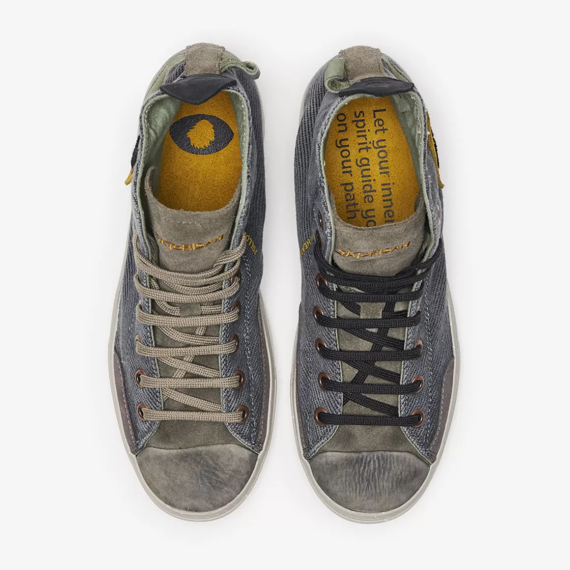 Men Satorisan Trainers-Koto Mid Cotton Vintage