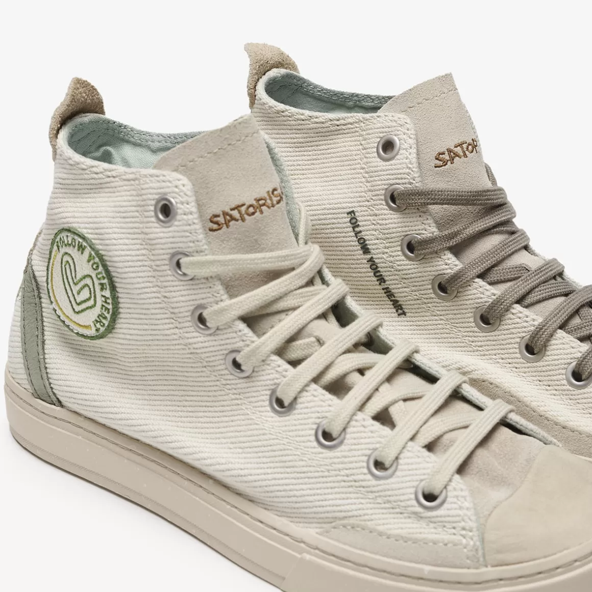 Men Satorisan Trainers-Koto Mid Cotton Vintage