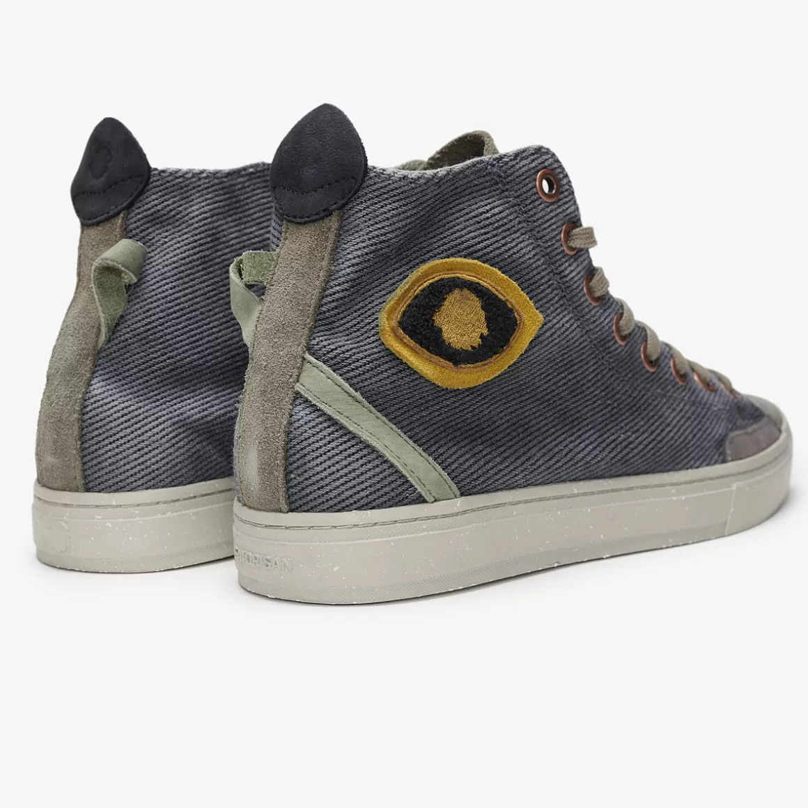 Men Satorisan Trainers-Koto Mid Cotton Vintage